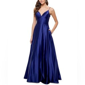 Betsy & Adam Royal Blue Maxi Dress